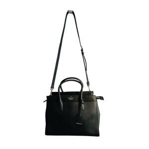 Kate Spade Cameron Street Candace Black Crossbody Satchel Small Laptop Bag New